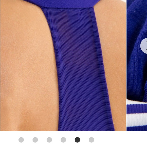 Lululemon Athletica Blue & White Striped Scoop Neck Tank Top - Picture 7 of 8